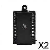 Maxbell 2xFishing Cage Feeder Outdoor Tools Fishing Lure Cage for Prawn Lobster Minnow 70g