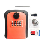 Maxbell Keys Lock Box Security Lock Box for Homestay House Keys Room Cards Apartment Orange