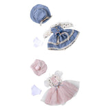 Maxbell 2x 12in Girl Doll Dress Clothes Set BJD Girl Doll Party Dress up Accessories