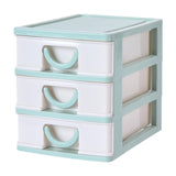 Maxbell Tabletop Storage Drawers Multipurpose Desktop Organizer for Cosmetics School Green