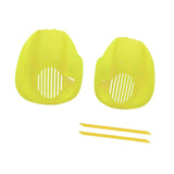 Maxbell 2Pcs Swimming Hand Paddles Flat Swim Gloves for Adults Enthusiasts Beginners yellow M