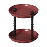 Maxbell Counter Shelf Elegant Coffee Station Organizer for Bathroom Entryway Dresser Red
