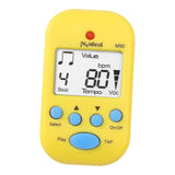 Maxbell Mini Digital Metronome Beat Tempo Electronic Metronome for Violin Drum Piano Yellow