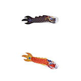 Maxbell 2x Chinese Dragon Flag Windsock Carp Streamer Garden Hanging Decor Red Black