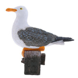 Maxbell 2 x Creative Resin Seagull Statue Lawn Ornament Garden Sculpture Home Decor