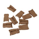 Maxbell 10Pcs 30mm Molle Strap EDC Backpack Bag Webbing Connecting Buckle Clip Khaki