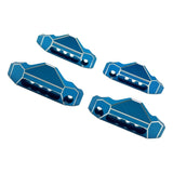 Maxbell 4 Pieces RC Shock Absorber Protection Parts Spare Parts for 10208 1:10 Scale blue