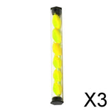 Maxbell 3x6Pcs Tube Float Foam Strike Indicator For Fly Fishing Yellow Plastic Tube