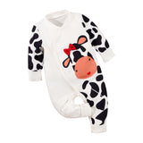 Maxbell Newborn Cartoon Pyjama Playsuit Clothes for Homewear Casual Thanksgiving Day 12 to 18 Months