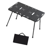 Camping Table Carrying Bag Folding Picnic Table for Travel Backyard Barbecue Black