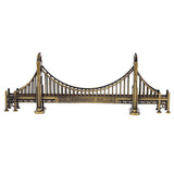 Maxbell 4Pc Retro Metal Building Model Ornament Golden Gate Bridge Statue Cafe Decor
