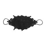 Maxbell Lace Face Cover Fast Dry Portable Summer Mask for Cycling Traveling Climbing Black