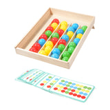 Maxbell Color Sorting Toys Portable Gift Fine Motor Skills for Toddlers Kids Aged 3+