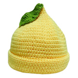 Maxbell Beanie for Women Handmade Comfortable Anime Casual Trendy Cute Fruit Hat Yellow Lemon Hat