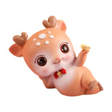 Deer Miniature Figurine Desktop Ornament for Entrance Fireplace Cabinet Style A