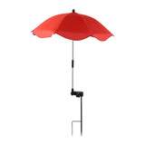 Maxbell Plant Umbrella for Outdoor Plants Shade Cover for Patio Flowers Potted Plant red