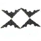 Maxbell 4 x Angle Closet Cabinet Corner Protector Bracket Embellishments Aged Bronze - Aladdin Shoppers