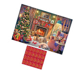Maxbell Christmas Puzzle Advent Calendar 1008 Pieces Puzzles for Valentine for Adults Style C