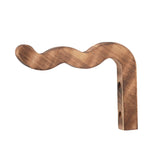 Maxbell Plant Hanger Outside Bracket for Bird Feeder Planter Pot Gardening Accessory Dark Wood