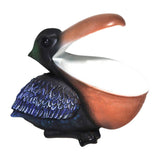 Maxbell Pelican Figurine Decorative Animal Sculpture for Table Entrance Decor Dark Blue