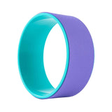 Maxbell Cork Yoga Wheel Professional Gym Back Training Tool Workout Circle Stretcher Outer Violet