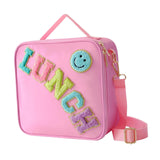 Maxbell Insulated Lunch Box Bag Food Delivery Bag Waterproof Portable Food Container Pink