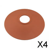 Maxbell 4xCamping Lamp Shade Replacement LED Flashlight Camping Tripod Light Cover Brown