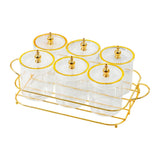 Maxbell Dried Fruit Snack Serving Plate Multipurpose for Living Room Fruit Seasoning Clear