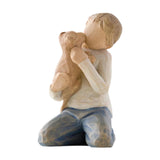 Maxbell Family Themed Figurine Gifts Hand Painted Figure for Christmas Shelf Cabinet F