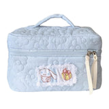 Maxbell Travel Makeup Bag Zipper Large Capacity Toiletry Bag for Friends Girls Women L Blue