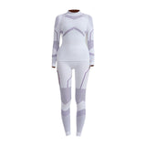 Women Thermal Underwear Set Women Long Sleeve Set for Cycling Mountaineering M