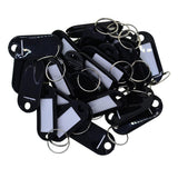 100pcs Removable Waterproof Key Tags ID Name Card Tags Mark Label Black