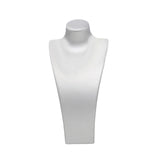 Maxbell Necklace Bust Display Stand Home Organization Shop Necklace Mannequin Holder 16cmx8.5cmx32cm Silver