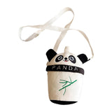 Maxbell Plush Crossbody Bag Portable Soft Stuffed Doll Zipper Closure Shoulder Pack Panda