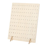 Maxbell Earring Holder Organizer Rustic Wood Jewelry Storage Display Rack for Retail L