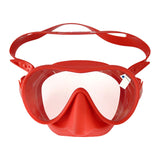 Maxbell Maxbell Swim Snorkel Goggles Anti Fog Adjustable Headband Outdoor Men Full Face Red