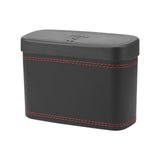 Maxbell Mini Car Trash Can Portable Car Garbage Can for Automotive Home Desktop Black