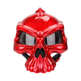 Maxbell Skull Motorcycle Helmet Impact Protection Half Helmet Breathable Bike Helmet XL Red