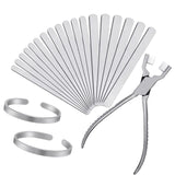 Aluminum Bracelet Blank Set and Plier Aluminum Strip Jewelry Set Blank Molds