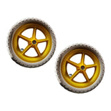 Maxbell 1 Pair Balance Bike Replacement Wheels Noise Reduction Bicycling Lightweight Yellow