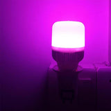 Light-Emitting Diode Night Light, Color-Changing Plug-In Ambient Light, coral Lavender, Bedroom Decor Pink-purple 10W