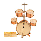 Maxbell Kids Drum Set Compact Musical Instruments Toy for Concert Birthday Gift Kids Pink