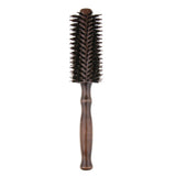 Maxbell Wood Round Hairdressing Comb brush&Pure Bristle and Strawberry Hair Curlers