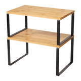 Maxbell Cabinet Organizer Stand Kitchen Supplies Two Tier for Pantry Counter