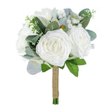 Maxbell Bridal Wedding Bouquet Florals Artificial Flowers for Church Graduation Home