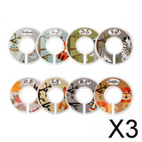 Maxbell 3xToddler Baby Clothing Closet Rack Size Dividers Rings A 8pcs with sizes