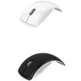 Maxbell 2Pcs 2.4 GHz Wireless Foldable Folding Arch Optical Mouse USB Mice for PC