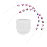 Maxbell 2x Temporary Tooth Decoration Brace Accessory Brace Chain Ligature Ties Pink