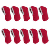 Maxbell 10 Pieces Golf Club Iron Headcover Putter Head Protector Cover Wine Red - Aladdin Shoppers