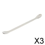 Maxbell 3xDouble-end Stainless Steel Dispensing Spoon/Spade Lab  Scraper 20cm